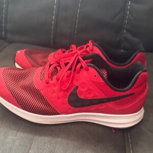Nike Red and Black Running Sneakers